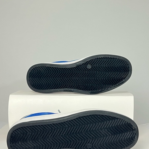 Vintage Havana Blue Suede Star Sneakers Glitter Heel Low Top - Picture 4 of 4